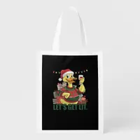 Christmas Duck, Let's Get Lit  Grocery Bag