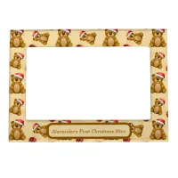 Cute Christmas Teddy Bears  Magnetic Frame