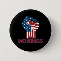 No Kings Anti Classic Retro Style Button