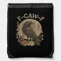 F-Caw-F Basic Design Drawstring Bag