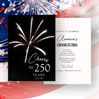 Cheers to 250 Years Sestercentennial 4th of July Invitation