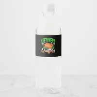 Leftovers Are For Quitters - Thanksgiving Christma Water Bottle Label