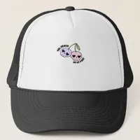 Till Death Do Us Part - Cute Goth Skull Design Cla Trucker Hat