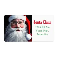 Old Fashioned Christmas Santa Claus Label