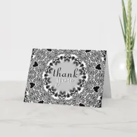 Tribal Lace Thank You Gracias Merci Danke Card