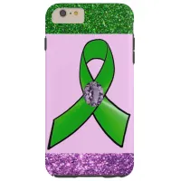 Pretty Faux Glitter Lyme Awareness Phone Case