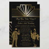 Budget Roaring 20 flapper girl gangster Invitation