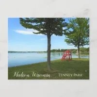 Madison, Wisconsin Tenney Park Lifeguard Chair Postcard