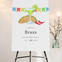 Mexican Fiesta Birthday Welcome Foam Board