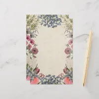 Vintage Spring Florals Stationery