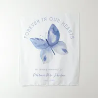 In Loving Memory Butterfly Memorial Tribute Tapestry