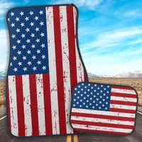 American Flag Stars & Stripes Patriotic Car Floor Mat