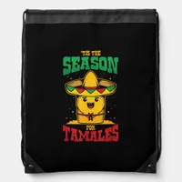 Tis Season For Tamales Mexican Christmas Holiday Drawstring Bag