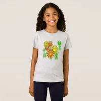 T-shirt - Neon Flowers