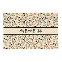 Calico Cats Naive Art Style Pet Placemat