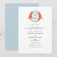 Whale Nautical Couples Shower Invitation