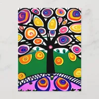 Keeping in Touch | Whimsical Art Postcard