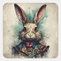 Rabbit in a Crown Sticker