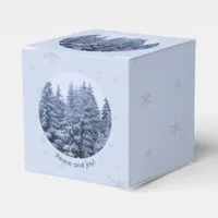 Magical winter forest - christmas party    favor boxes