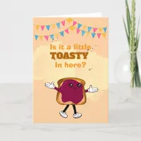 Funny PB and J Birthday Greeting Thank You Card