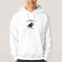 Screaming F-Caw-F Crow Humor Raven Funny Gothic Bi Hoodie