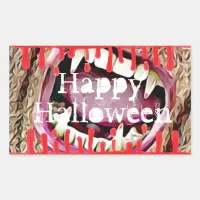 Happy Halloween Bloody Vampire Teeth Stickers