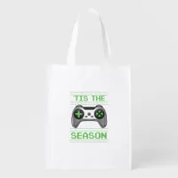 Tis The Season Video Games Christmas Xmas Gamer Grocery Bag