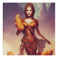 Chicken Tendies Goddess  Acrylic Print