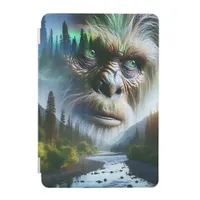 Bigfoot, Mountains, River and Forest iPad Mini Cover