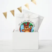 Bear in grassland birthday  favor bag