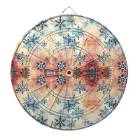 Vintage Snowflakes Pattern - Dart Board