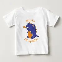 EDITABLE Little Spitfire Monster for Grandparents Baby T-Shirt