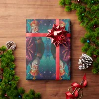 Whimsical Snowman Christmas Artwork Wrapping Paper