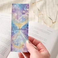 Glitter Hourglass Galaxy Bookmarks