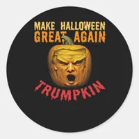 Trumpkin Make Halloween Great Again – Funny Pumpki Classic Round Sticker