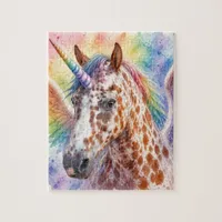 Fantasy Surreal Appaloosa Unicorn Pegasus  Jigsaw Puzzle