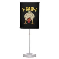 F-Caw-F Humor Gothic Crow Funny Aesthetic Style Table Lamp