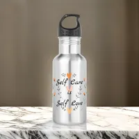 Self Care is Self Love:Embrace Yourself Stainless Steel Water Bottle