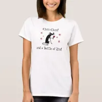 Chin Chin and a Bottle of Zin Funny Wine Cat T-Shirt