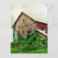 The Rustic Red Barn Postcard