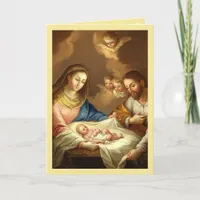 La Navidad Nativity Religious Spanish Christmas v4 Holiday Card