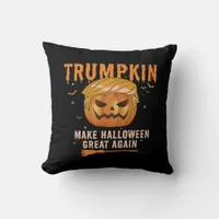 Trumpkin Make Halloween Great Again For Political, Throw Pillow