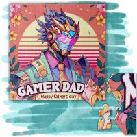 Gamer Daddy Happy Father's Day | Jigsaw Puzzle