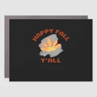 It’s Happy Fall Y’all Retro Classic Car Magnet