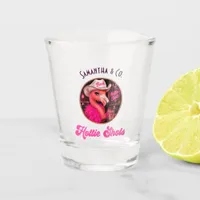 Hottie Shots Club Funny Flamingo Bachelorette Shot Glass