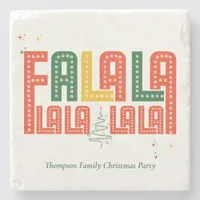 Family Christmas Karaoke Church Carols Service  Stone Coaster