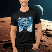 Beautiful Extraterrestrial Alien Being  Tri-Blend Shirt