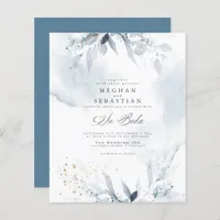 Custom 3 Isaac Ruth Budget  Dusty Blue Watercolor