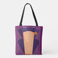 Swanky Spooky Funny Halloween Tuxedo Design Tote Bag