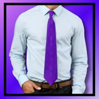 Moody Swirl Pattern Purple  Neck Tie